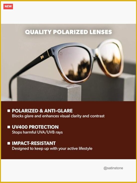 Polarized Cat Eye Sunglasses UV400 Protection Lightweight Polycarbonate Frame main image 4